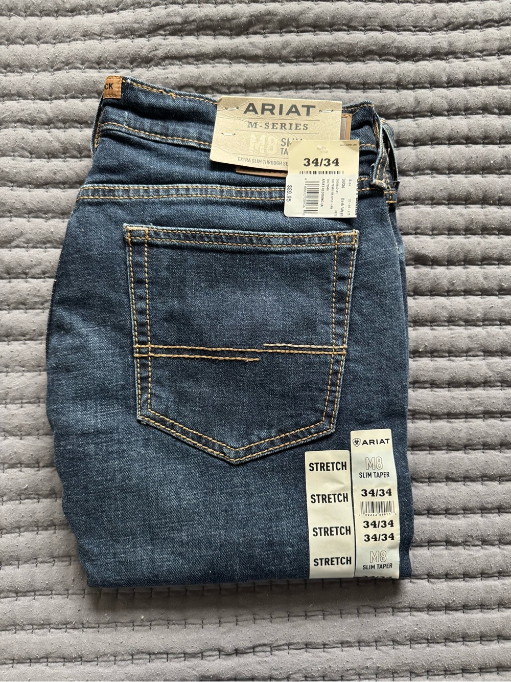 Ariat M-Series Slim Taper Jeans - Denim Blue